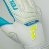 Reusch Attrakt Aqua Goalkeeper Gloves white/aqua blue