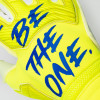 Reusch Attrakt Gold X Alpha Goalkeeper Gloves safety yellow/Deep Blue