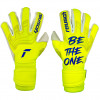 Reusch Attrakt Gold X Alpha Goalkeeper Gloves safety yellow/Deep Blue