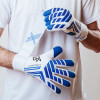 AB1 SHOCK-ZONE Pro Junior Goalkeeper Gloves White/Blue