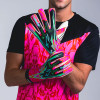 Kaliaaer NITROLITE Goalkeeper Gloves Neo Pink | Black | Cyan | Studio 