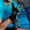 AB1 Undici 2.0.1 Nero Lite Junior Goalkeeper Gloves Black/Cyan 