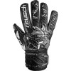 Reusch Attrakt Solid Finger Support Junior Goalkeeper Gloves Black