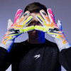Kaliaaer ULTRA Lite Veloz X Negative Goalkeeper Gloves Pink/Neo/Flame 