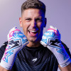 Kaliaaer ULTRA Lite Veloz X Negative Goalkeeper Gloves Cyan/Neo Pink