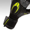 HO Soccer ONE Roll/Negative Junior Goalkeeper Gloves Black/Fluo/Silver