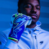 Kaliaaer PWRLITE FaderBlaze Azure Negative Goalkeeper Gloves Azure Blu