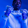  Kaliaaer PWRLITE FaderBlaze Azure Sekure Junior Goalkeeper Gloves Azu