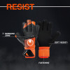  101131801J Uhlsport Soft Resist Junior Goalkeeper Gloves Fluo Orange 