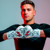 Kaliaaer AERAZOR PWRLITE Negative Goalkeeper Gloves White/Red