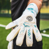 Gloveglu s:PIRIT gloveglu original Goalkeeper Gloves white/cyan 
