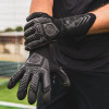 Gloveglu v:OODOO MEGAgrip Plus Junior Goalkeeper Gloves Black