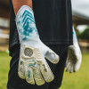 Gloveglu s:PIRIT gloveglu original Junior Goalkeeper Gloves white/cyan