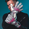 Kaliaaer TriLITE Negative Junior Goalkeeper Gloves Grey/Neo Pink