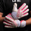 ONE APEX Amped Goalkeeper Gloves White/Pink