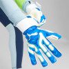 Puma ULTRA ULTIMATE Hybrid Goalkeeper Gloves Persian Blue-Pro Green