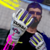  54709051055 Reusch Legacy Pro Am Gold X Goalkeeper Gloves white/purpl