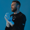Kaliaaer PWR Pro Supreme Negative Cobalt Junior Goalkeeper Gloves Whit