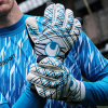 Uhlsport Absolutgrip Tight HN Junior Goalkeeper Gloves White/Black/Blu