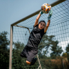 T1TAN Rebel 2.0 Sky Blue Finger Protection Junior Goalkeeper Gloves Sk