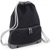 Keeper iD Sports Drawstring Gym Bag (Black/Dark Grey)