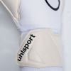 101138101 Uhlsport CYBERTEC SUPERSOFT Goalkeeper Gloves white/cyan