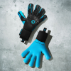 EL4AQJ Elite NEO REVOLUTION X AQUA Junior Goalkeeper Gloves Black/Blue