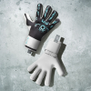 EL4GRY Elite NEO REVOLUTION X GT Goalkeeper Gloves Grey/Cyan