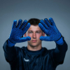 101138501 Uhlsport CyberTec Aquagrip HN Goalkeeper Gloves Blue