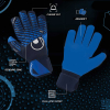 101138701 Uhlsport CyberTec AquaSOFT Goalkeeper Gloves Blue