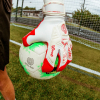 70082402J Gloveglu h:YPNO Original Junior Goalkeeper Gloves White/Red