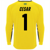 0413-0302 Keeper iD Padded Goalkeeper Jersey Yellow/Black