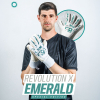Elite Sport NEO REVOLUTION X EMERALD Junior Goalkeeper Gloves White/Gr