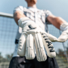 T1TAN Legend 1.0 Whiteout Finger Protection Goalkeeper Gloves White