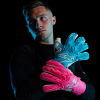 Kaliaaer PWR Pro RE MIX Sekure Goalkeeper Gloves Highlighter Blue