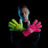 Kaliaaer PWR Pro RE MIX Sekure Junior Goalkeeper Gloves Highlighter Pi