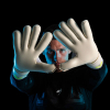 Kaliaaer NitroPRO Negative Goalkeeper Gloves Highlighter Yellow