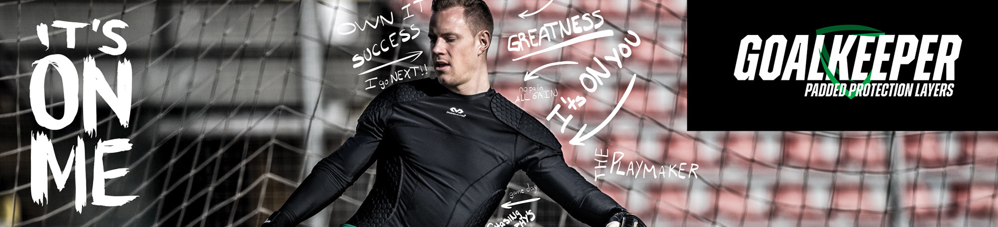 padded goalkeeper base layer hard ground protection clothing
