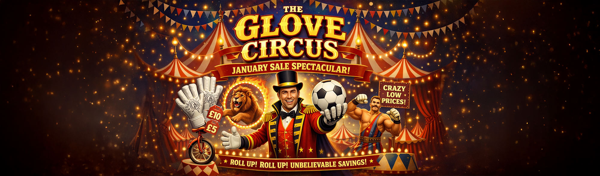 Just Keepers January Clearance Sale Glove Cirucs Roll up