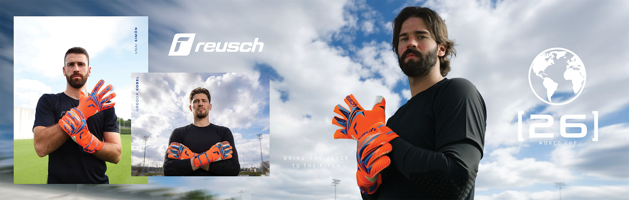 Reusch Attrakt World Cup 2026 Fever Orange Goalkeeper Gloves