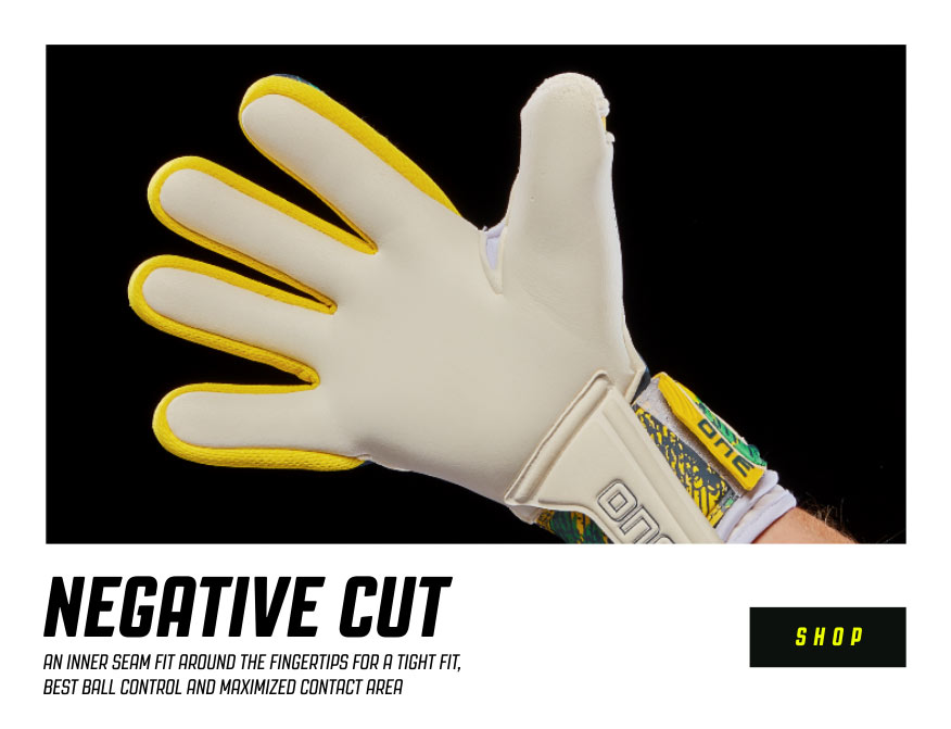 negative cut goalkeeper gloves