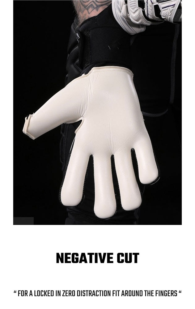 negative cut goalkeeper gloves