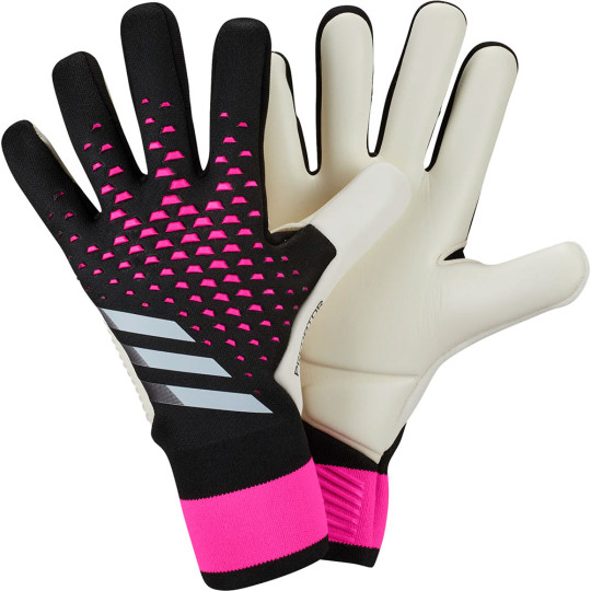 adidas Predator Accuracy Pro Promo Junior Goalkeeper Gloves Black/Shock  Pink - Just Keepers