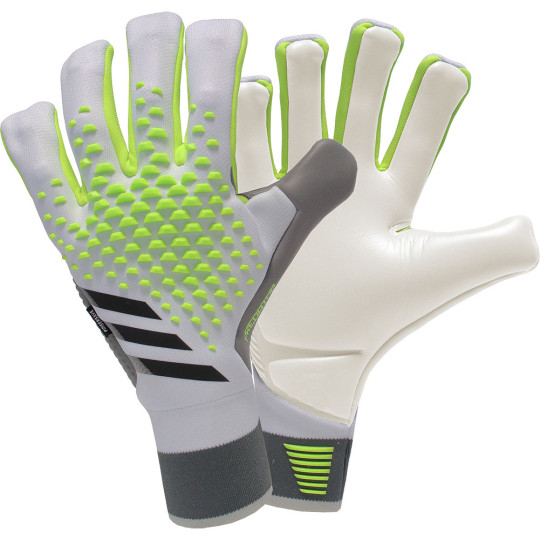 Adidas Predator Pro Fingersave Goalkeeper Gloves - Solar Red/Solar Green - 10