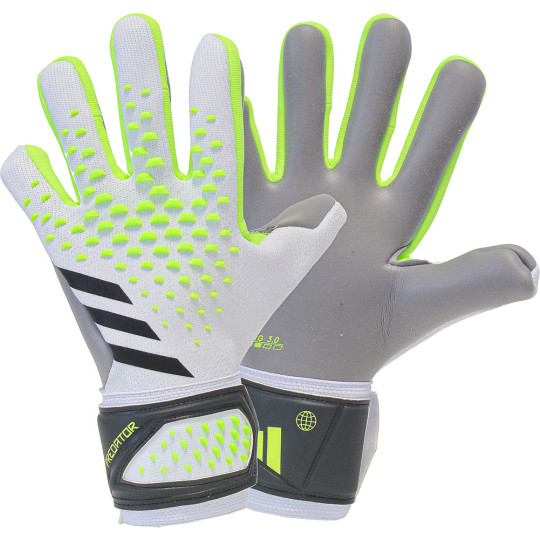 adidas Goalkeeper Gloves Predator Pro Al Rihla - White/Bright Cyan