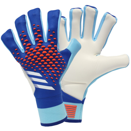 adidas PREDATOR 20 PRO HYBRID Soccer Goalkeeper Gloves | White-Orange