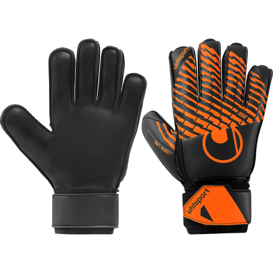 Uhlsport All Black Goalkeeper Gloves Uhlsportpowerline Absolutgrip