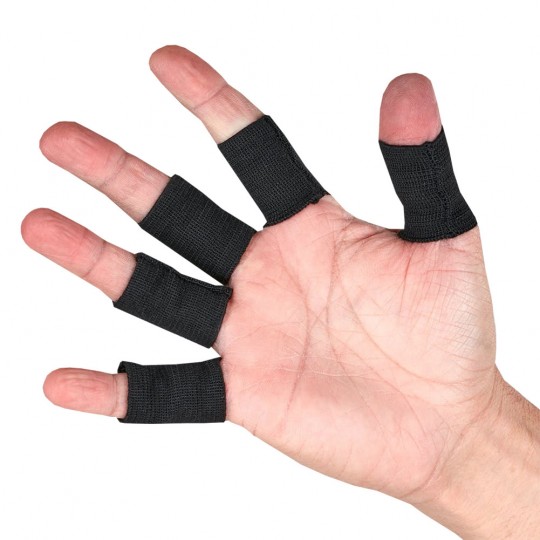Blitz Goalkeeper Elastic Finger Wraps Black