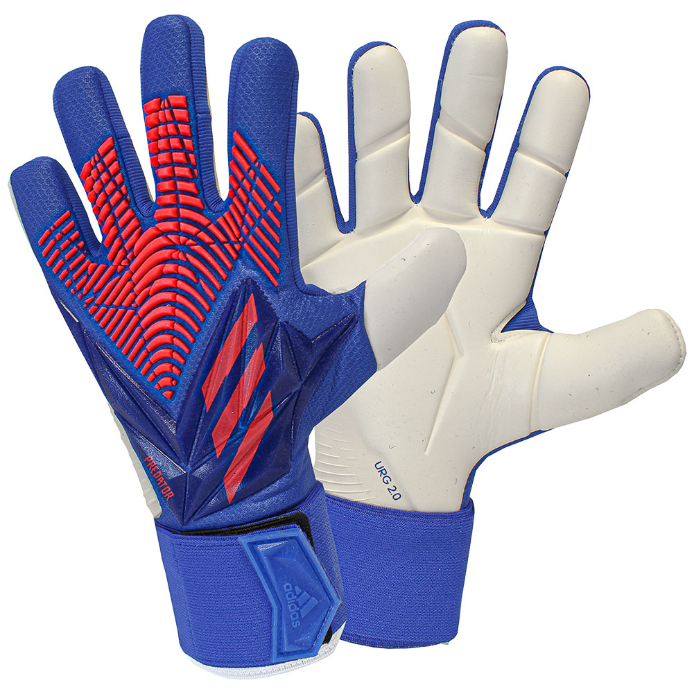 adidas Predator EDGE PRO Junior Goalkeeper Gloves BLUE/turbo - Just Keepers