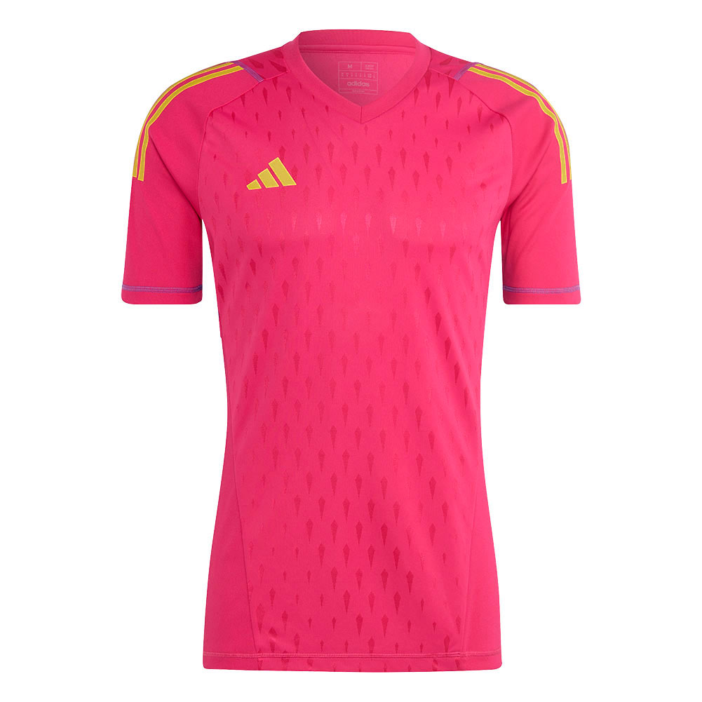 HK7667 adidas Tiro 23 Pro Short Sleeve Goalkeeper Jersey Team Magenta ...